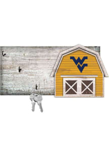 West Virginia Mountaineers Team Barn Key Holder Sign