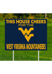 West Virginia Mountaineers This House Cheers For Yard Sign
