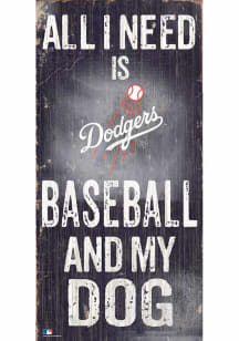 Los Angeles Dodgers Baseball and My Dog Sign