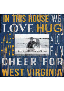 West Virginia Mountaineers In This House 10x10 Picture Frame
