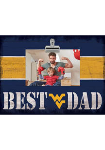 West Virginia Mountaineers Best Dad Clip Picture Frame