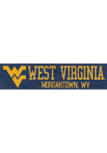 West Virginia Mountaineers 6x24 Sign - Blue