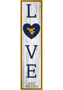 West Virginia Mountaineers 24 Inch Love Leaner Sign