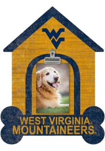 West Virginia Mountaineers Dog Bone House Clip Picture Frame