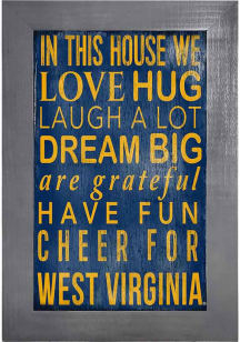 West Virginia Mountaineers In This House Picture Frame