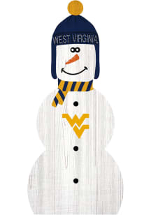 West Virginia Mountaineers Snowman Leaner Sign