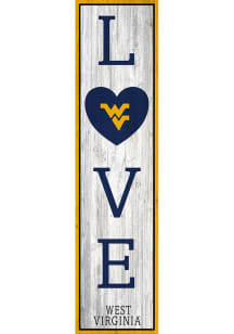 West Virginia Mountaineers 48 Inch Love Leaner Sign