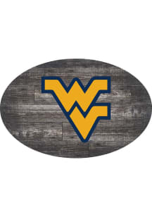 West Virginia Mountaineers 46 Inch Distressed Wood Sign
