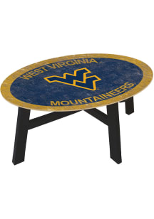 West Virginia Mountaineers Team Color Logo Blue Coffee Table