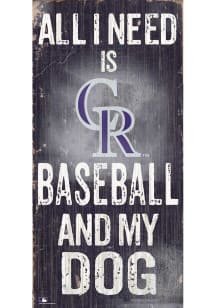 Colorado Rockies Baseball and My Dog Sign
