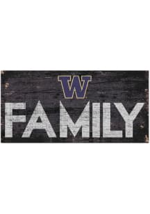 Washington Huskies Family 6x12 Sign