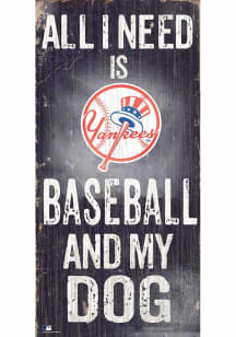 New York Yankees Baseball and My Dog Sign