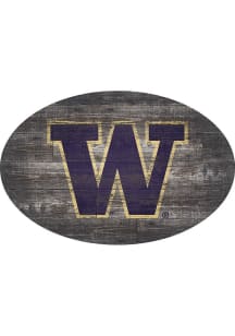 Washington Huskies 46 Inch Distressed Wood Sign