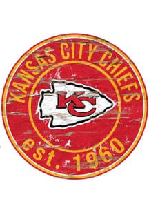 Kansas City Chiefs Established Date Circle 24 Inch Sign
