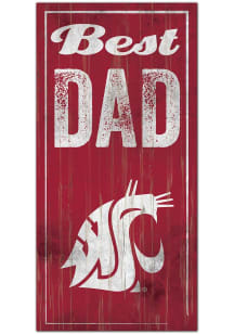Washington State Cougars Best Dad Sign