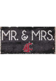 Washington State Cougars Mr and Mrs Sign