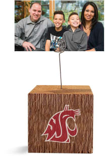 Washington State Cougars Block Spiral Photo Holder Red Desk Accessory