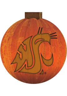 Washington State Cougars Halloween Pumpkin Sign