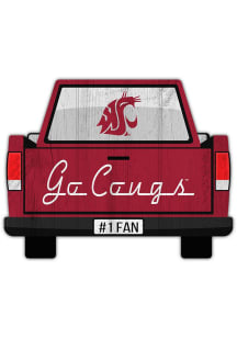 Washington State Cougars Truck Back Cutout Sign