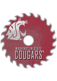 Washington State Cougars Rust Circular Saw Sign
