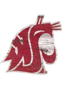 Washington State Cougars Team Logo 8 Inch Cutout Sign