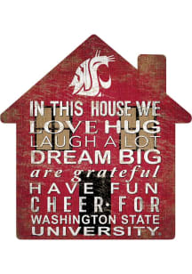 Washington State Cougars 12 inch House Sign