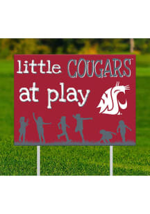 Washington State Cougars Little Fans at Play Yard Sign