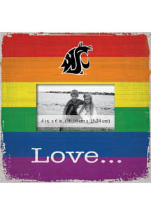 Washington State Cougars Love Pride Picture Frame