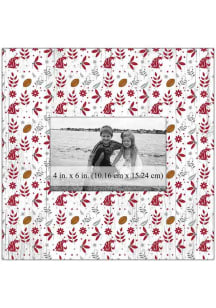 Washington State Cougars Floral Pattern Picture Frame