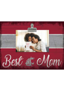 Washington State Cougars Best Mom Clip Picture Frame