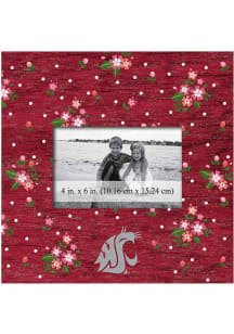 Washington State Cougars Floral Picture Frame