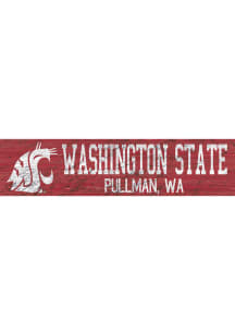 Washington State Cougars 6x24 Sign