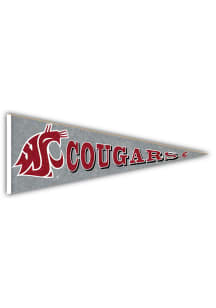 Washington State Cougars Wood Pennant Sign