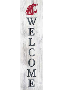 Washington State Cougars 24 Inch Welcome Leaner Sign