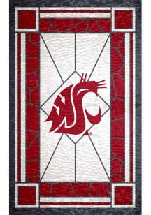 Washington State Cougars Stained Glass Sign