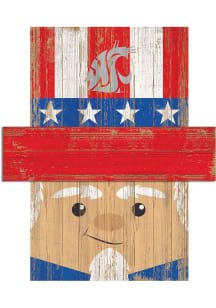 Washington State Cougars Patriotic Head Sign