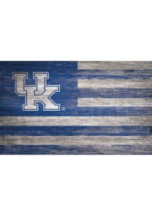 Kentucky Wildcats Distressed Flag 11x19 Sign