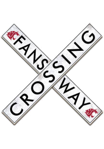 Washington State Cougars 24 Inch Fans Way Crossing Wall Art