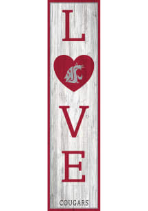 Washington State Cougars 48 Inch Love Leaner Sign