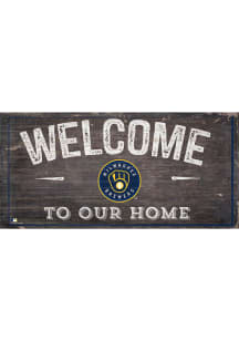 Milwaukee Brewers Welcome Distressed Sign