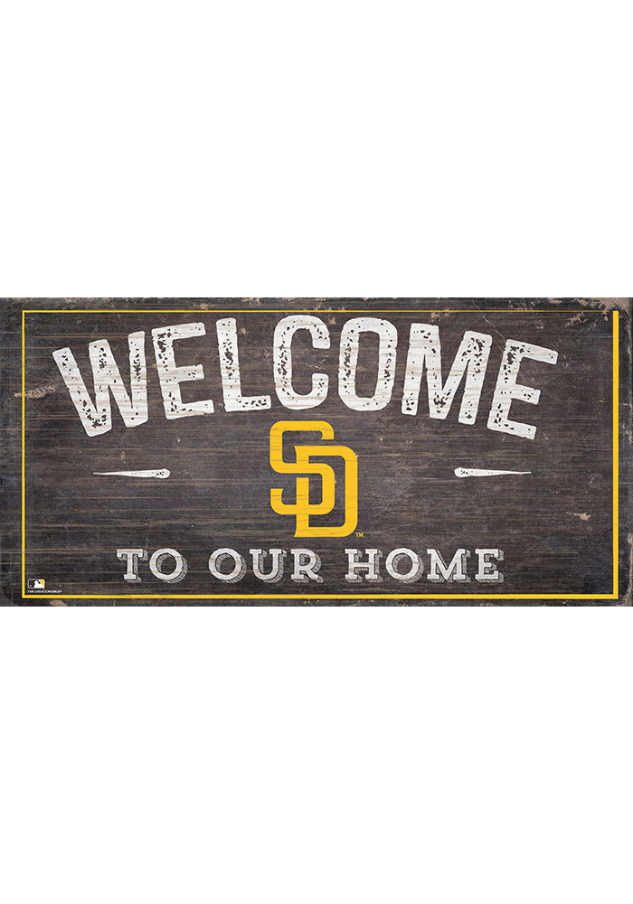 MLB Round Distressed Sign San Diego Padres