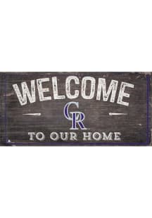 Colorado Rockies Welcome Distressed Sign