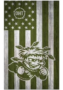 Wichita State Shockers 11x19 OHT Military Flag Sign