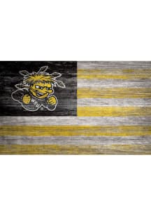 Wichita State Shockers Distressed Flag Picture Frame