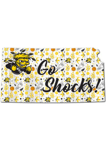 Wichita State Shockers 24 Inch Floral State Wall Art