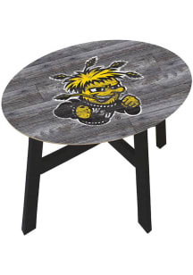 Wichita State Shockers Logo Heritage Side Yellow End Table