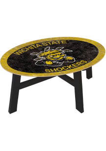 Wichita State Shockers Team Color Logo Yellow Coffee Table
