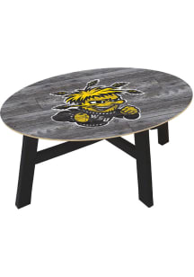Wichita State Shockers Distressed Wood Yellow Coffee Table