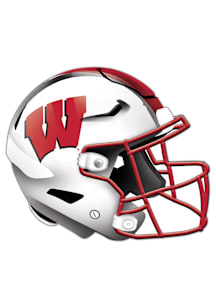 Wisconsin Badgers 24in Helmet Cutout Sign - Red