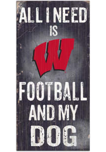 Wisconsin Badgers Football and My Dog Sign